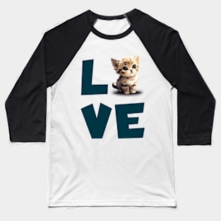 Love kitten Baseball T-Shirt